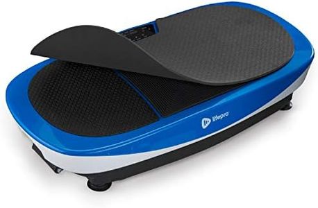 LifePro Rumblex Max 4D Blue Vibration Plate Exercise Machine with Loop Resistance Bands - Full Body Workout Equipment for Home Fitness, Shaping, Training, Recovery, Weight Loss