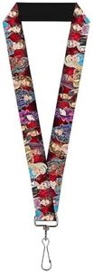 Buckle-Down Lanyard - Descendants 11-Character Group Pose Reds/Gray