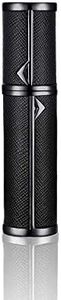 BRARIOS Refillable Portable Mini Perfume Atomizer for Travel, 5ml Luxury Empty Leakproof Pump Perfume Spray bottle Atomizer for Man and Woman (Black(BK))