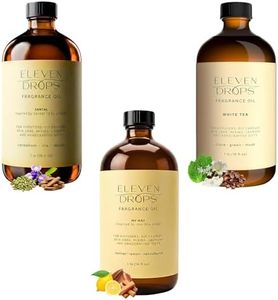 Eleven Drops My Way, Santal & White Tea Fragrance Oil Trio Bundle | Long Lasting Scent Reed Diffuser Oil for Home, Office, Hotel, Car & Linen Spray | Pet Friendly IFRA Compliant, 16 oz