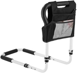 Bed Rails for Elderly Adults Safety: Adjustable Bed Assist Rails for Seniors & Patients with Storage Bag - Adjustment Fits Twin/Queen/King Cali Beds - Bedside Rail Handle Support Bar Bed Guard Rails