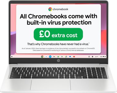 HP Chromebook 15.6" Laptop – 128GB, Mineral Silver