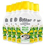 Buster Plughole Sanitiser Gel, 6x300ml, Stop Smelly Plugholes and Drains Fast and Tackle Stains in Stainless Steel Sinks and Overflows-Deep Down Freshness and Fast Results