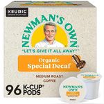 Newman's Own Organics Decaf Special, Fair Trade, Organic, Decaf, Medium Roast Coffee, 96 Count