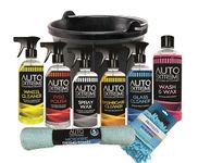 9pc Car Cleaning Kit, Wash kit, valet, Wash & Wax Set, Drying Towel Cleaning Mit Bucket