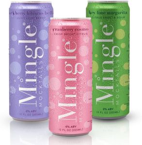 Mingle Mocktails Variety Pack 3 Flavors, 12 Pack, 12 fl oz Cans