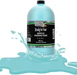 POURING MASTERS Baby Blue Acrylic Ready to Pour Pouring Paint - Premium 64-Ounce Pre-Mixed Water-Based - for Canvas, Wood, Paper, Crafts, Tile, Rocks and More