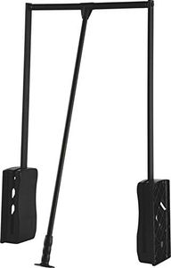 Pull Down Closet Rod, 26 lbs load capacity (Black powder-coated, 21 1/4" - 26")