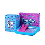 Pan-n-Ice Ice Cream Roll Maker - Mini Freezable Roll Plate, 2 Spatulas and Ice Cream Mix for Instant Rolled Icecream - Includes Recipe Book - Starter Kit