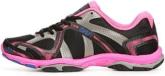 RYKA Women's, Influence Training Shoe, Black/Atomic Pink/Royal Blue/Forge Grey, 10 Wide