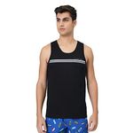 U.S. POLO ASSN. Men Signature Stripe Cotton Ev005 Fashion Regular Fit Vest-Pack of 1 (Black L)