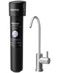Waterdrop 15UB Under Sink Water Filter System, Reduces Lead, Chlorine, Bad Taste & Odor, Under Counter Water Filter with Dedicated Brushed Nickel Faucet, NSF/ANSI 42 Certified, 19K Gallons, USA Tech
