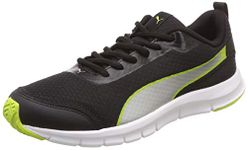 Puma Men Track V1 IDP Black Silver-Limepunch Sneakers-6 UK/India (39 EU) (36843206)