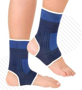 MASIOR Ankle Support Compression Sleeve for Men & Women | Running, Sports, Ligament Damage, Sprained Ankle, Achilles Tendonitis, Plantar Fasciitis | Foot Brace, Ankle Support for Football