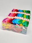 SHUTTLE | Coats Doli Embroidery Thread Cotton Assorted 50 Skeins (25 Colors X 2) 1.2G Each, Multicolour