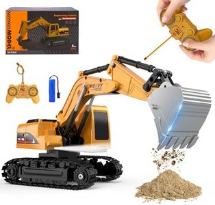 MQDMINI Remote Control Excavator Toys - Excavator Construction Toys for 6 7 8 Years Old Boys, Simulation Mini Excavator, Children's Educational Toys, Christmas and Birthday Gifts for Boys and Girls