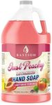 Hand Soap Antimicrobial Just Peachy Luxurious Lotionized Hand Wash One Gallon (128 Oz.) Refill Jug. Made in The USA