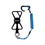 Robohawk Talon Universal Phone Harness and Tether System | Smartphone Lanyard for Fishing, Hiking, Skiing, Kayaking, and Outdoors - 4ft Stretch - Case Fits Cellphones Up To 7" (FROSTBITE)