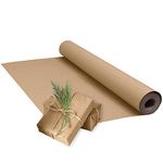 Triplast Brown ECO Kraft Paper (500mm x 20m) - Eco-Consious & Recyclable - Multipurpose Wrapping Paper Roll with a Premium & Rustic Finish - Ideal for Gift Wrapping, Parcel Packing, Arts & Craft