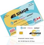 Prepaid SIM Card 4G LTE Support AT&