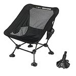 ROCK CLOUD Portable Camping Chair Ultralight Folding Chairs Outdoor for Camp Hiking Backpacking Lawn Beach Sports, Low Seat Height