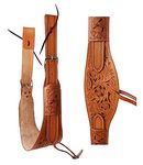 CHALLENGER Horse Horse Western Floral Tooled Leather Rear Flank Saddle Cinch Billets 97RS01LT