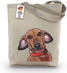 Dachshund Tote Bag - Weinie Dog Gifts - Dachshund Lover Gift - Dachshund Gifts for Women - Doxie Totes -Handmade Totes - Dachshund Canvas Totes - Dachshund Shopping Bag - Grocery Bag - Beach Bag