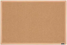 QUARTET OAK FINISH CORKBOARD, 580X8