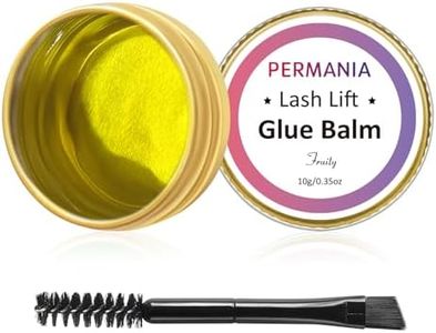 PERMANIA Colle Rehaussement Cils, Colle Rehaussement Sourcils, Lash Lifting Glue Balm, Eyebrow Glue pour Rehaussement des Cils et Laminage des Sourcils - Jaune