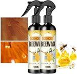 Furniture Polish Beeswax Spray - Natural Micro-Molecularized Beeswax Spray, Wood Cleaner and Polish for Floor Table Chair Cabinet Home Furniture to Shine and Protect (2pcs-120ml)