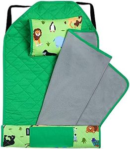 Wildkin All-in-One Modern Nap Mat with Pillow for Toddler Boys and Girls, Perfect Size for Daycare and Preschool, Designed with Elastic Corner Straps to Fit a Standard Cot