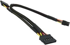 COMeap SATA 15 Pin x2 to Mini 6 Pin ATX Compatible with Dell Inspiron 3653 3650 HDD SATA Power Cable 13-inch(33cm)