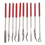 Tvoip 10 Pieces 3x140mm Diamond Mini Needle File Set Hand Tools for Ceramic Glass Gem Stone Hobbies and Crafts Wood and Metal File