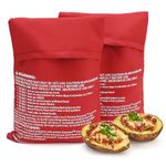 Microwave Potato Bags, Reusable Microwave Potato Bag, Cooking Bags, Potato Express Pouch, Tortillas Corn on The Cob Express Baking Tool Microwave Bag in Just 4 Minutes (2 Pieces)