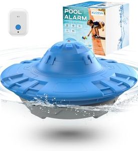 Pool Alarm for Inground & Above Ground Pools,Adjustable Sensitivity Water Detection Alarms Covers 20x40ft,85dB+ Safety Alert for Kids,Pets & Accidental Entry,Weatherproof UV&Corrosion Resistant BU&GR