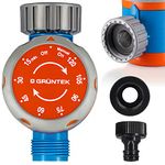 GRÜNTEK Mechanical water timer for the tap, timer for easy automatic watering control from 15 min to 120 min