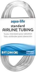 PENN-PLAX Standard Airline Tubing for Aquariums – Clear and Flexible – Resists Kinking – Safe for Freshwater and Saltwater Fish Tanks – 8 Feet