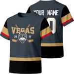 KREDE Vegas T Shirt Custom Name Number Gift for Kids Girl Boy