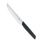 Victorinox “Swiss Modern” Steak and Pizza Knife, Modern, Sleek Looks Made of Stainless Steel, 12 cm, Black, Swiss Made