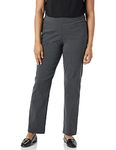 Briggs Women's Super Stretch Millennium Welt Pocket Pull on Career Pant, Heather Grey, 16