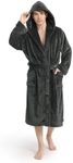 Yurhap Luxury Mens Robe with Hood, 