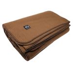 Arcturus Military Wool Blanket - 4.5 lbs, Warm, Thick, Washable, Large 64" x 88" - Great for Camping, Outdoors, Sporting Events, and Survival Kits (Camel)