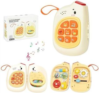 Baby Phone Toy 6-12 Months with Music, Busy Board for Babies 6-12 Months, Travel Toys for Toddlers 1-3, Baby Pretend Play, Sensory Interactive Toys, Gift for 6 to 12 Months Boy Girl, Motor Skills Toy
