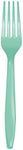 Creative Converting Fresh Mint Plastic Fork, Standard, Green