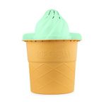 Nostalgia 4-Quart Swirl Cone Ice Cream Maker, Classic Soft Serve Design, Easy to Use, Instructions and Recipes Included, Mint Green Color