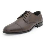 Red Tape Formal Derby Shoes for Men | Soft Cushioned Insole, Slip-Resistance, Dynamic Feet Support, Arch Support & Impact Mitigation Teak