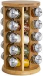 Orii 20 Jar Bamboo Spice Rack with 