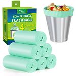 15L Garbage Bags Garbage Bags for Kitchen Bathroom - 4 Gallon Trash Bags Small Garbage Bag (Green,150 Counts)