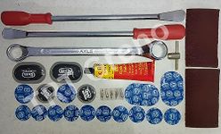 Heavy Duty Tools for Cycle, Bike, Motorcycle Scooter, Tricycle Complete Tubed Tyre Puncture Repair Complete Kit