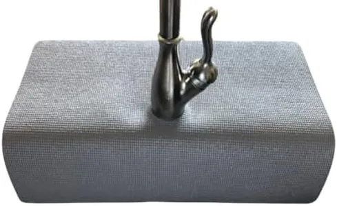 Comfy Kitchen Creations Splash Guard And Drip Catcher for kitchen faucets with a single sink (17”x 23”) - Gray